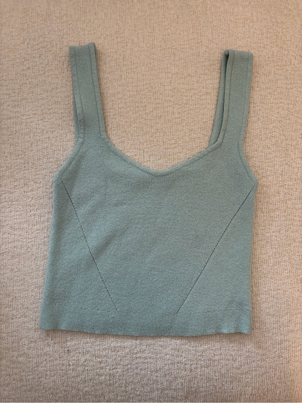 Casual Knit Tank Top in light blue